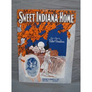 Antique 1900s "Sweet Indiana Home" Sheet Music #145
